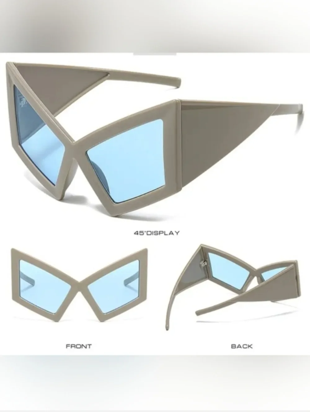Bold Multicolored Geometric Sunglasses - Women Accessories